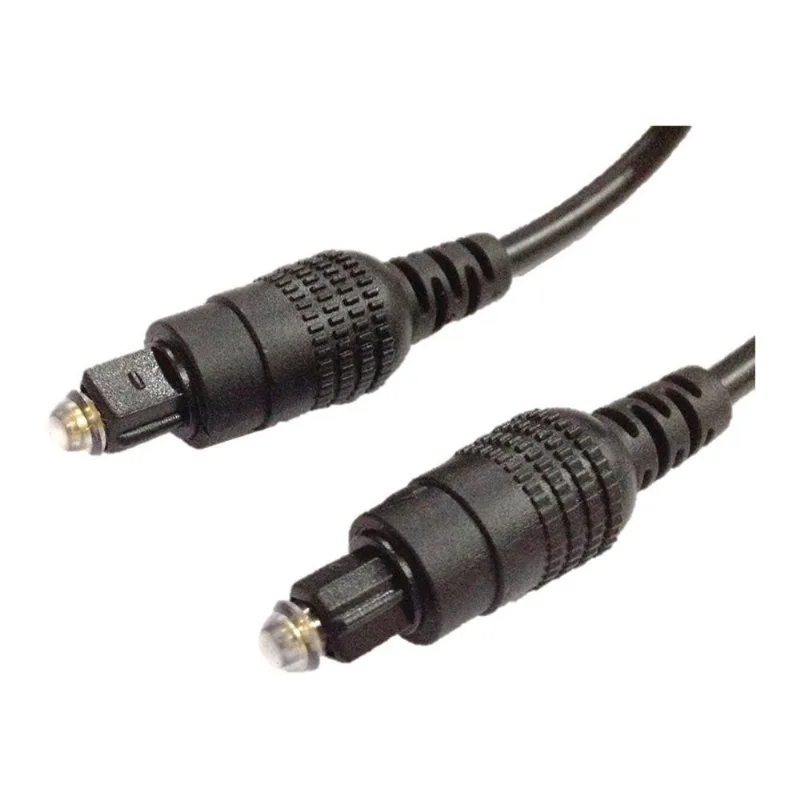 Cabo Fibra Optica Para Audio 4mm Toslink- Toslink 5mts Preto