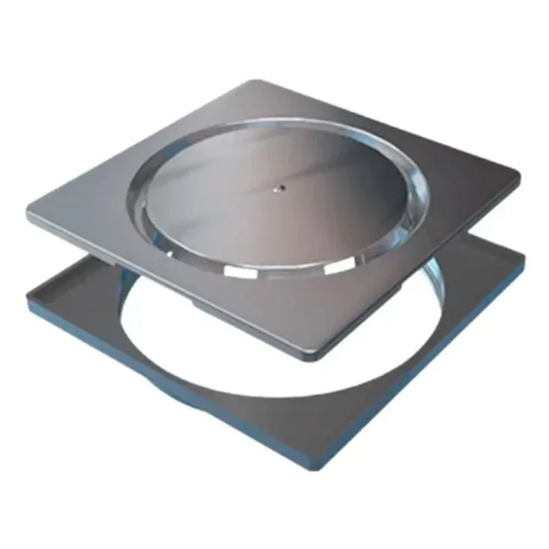 Grelha Quadrada Inox Polido Abre Fecha 150mm Novii 150mm