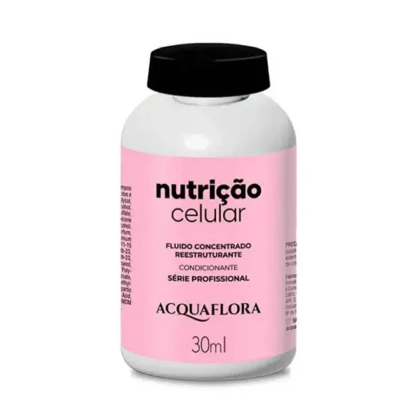 Fluido Condicionante Acquaflora Nutrição Celular 30ml - ACQUAFLORA - Higiene E Cuidados Pessoais
