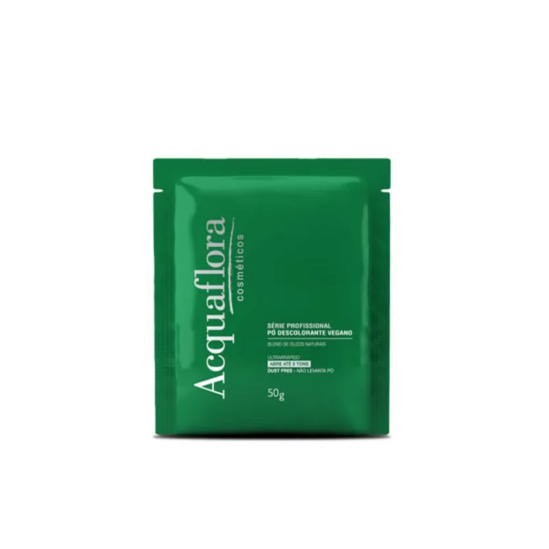 Pó Descolorante Acquaflora Vegano Sachê UltrarRápido 50g Pó Descolorante Acquaflora Vegano Sachê 50g