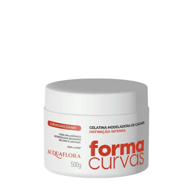 Acquaflora Forma Curvas - Gelatina Modeladora de Cachos Definição Intensa 500g