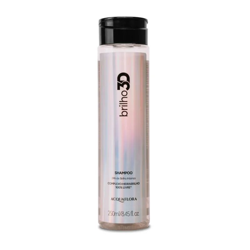 Shampoo Acquaflora Brilho 3D 250ml - ACQUAFLORA - Higiene E Cuidados Pessoais