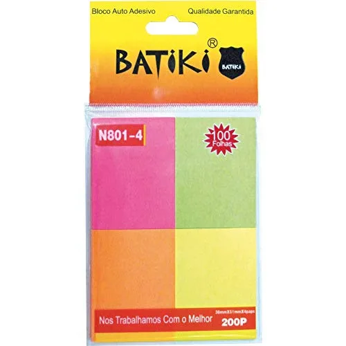 Bloco Anotacao Batiki 51x38 - BATIKI - Papelaria