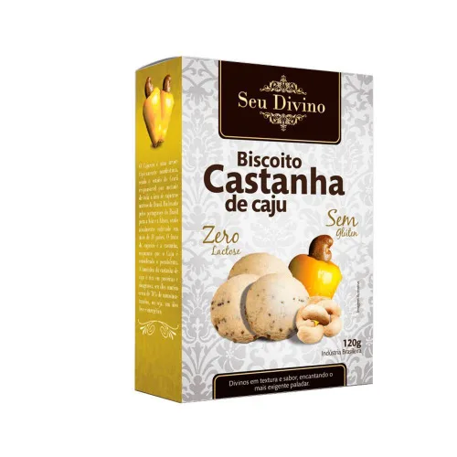 Biscoito Seu Divino Castanha Caju - BIANCA SIMOES - Mercearia