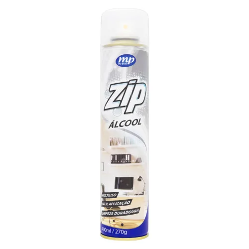 ÁLCOOL LÍQUIDO SPRAY MY PLACE ZIP FRASCO 400ML - MY PLACE