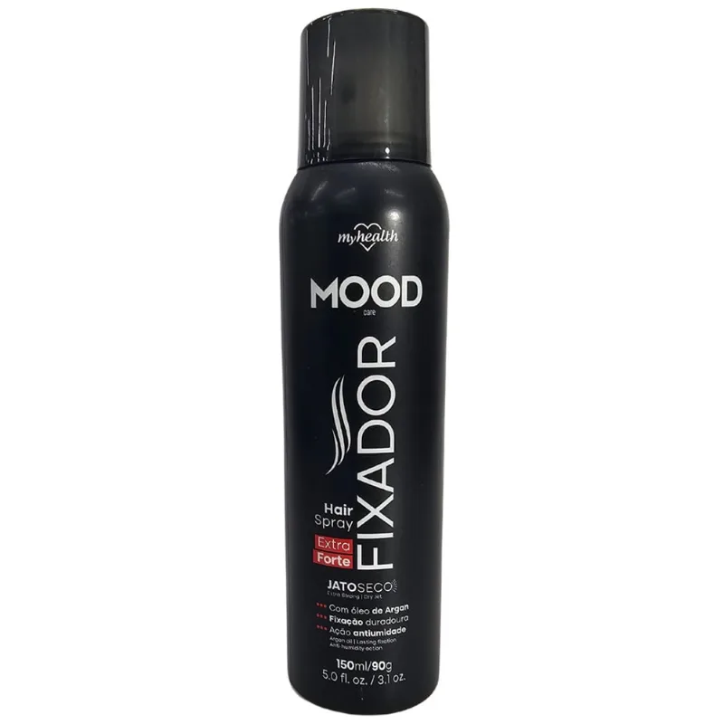 Spray Fixador de Cabelo Extra Forte Mood Care My Health 150ml / 90g