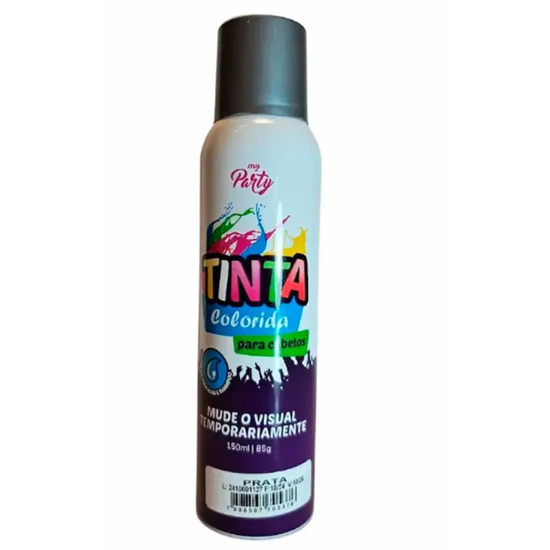 Tinta Temporária Para Cabelo Aeroflex Prata 150ml (MP)