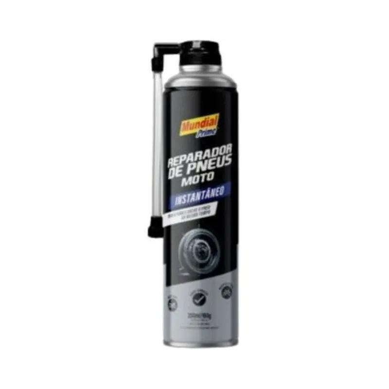 Repara Pneus Spray 200ml - Mundial Prime - Reparador Para Pneus De Moto E Bicicleta - MUNDIAL PRIME - Casa E Construção