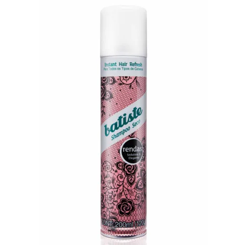Shampoo Seco Rendas Sedutora E Elegante 200ml Batiste - BATISTE - Higiene E Beleza