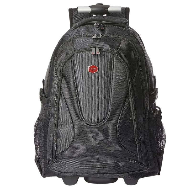Mochila Executiva de Rodinhas Para Notebook Clio Style Preto