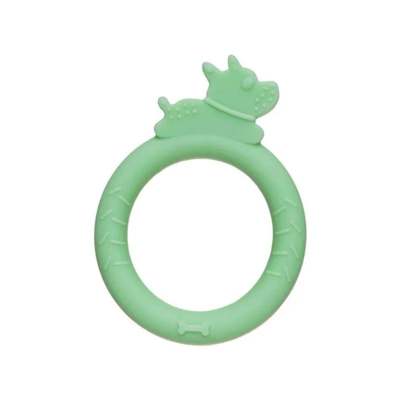Mordedor de Silicone - Pulseira - Cachorrinho Verde - Girotondo Baby
