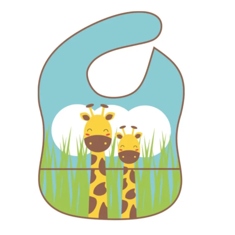 Babador Impermeável Girotondo Baby Girafa Guta Família 1 Unidade - GIROTONDO - Mundo Infantil