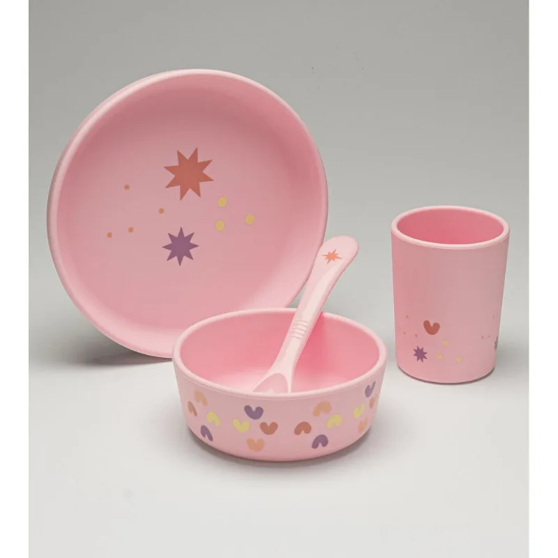 Kit Refeição em Silicone com 4 peças Estrela Twibex Estrela