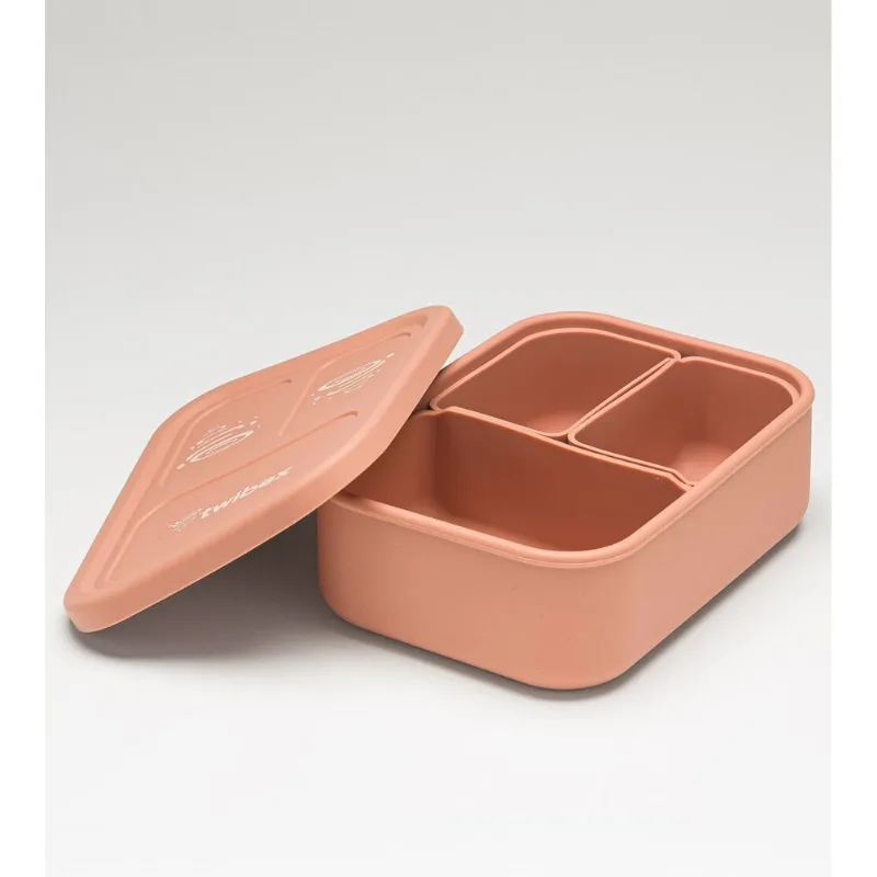 Lancheira Bento Box Silicone Rosa Twibex Rosa