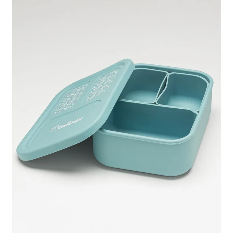 Lancheira Bento Box Silicone Azul Twibex Azul