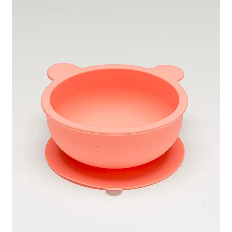 Bowl em Silicone com Ventosa Rosa Twibex Rosa