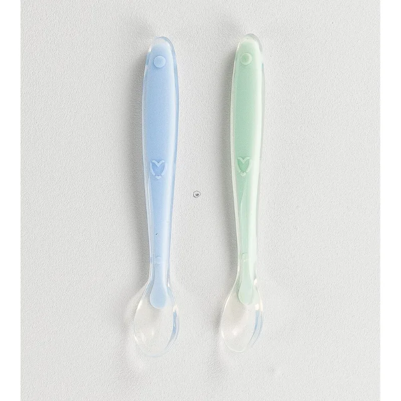 Kit Colheres de Silicone com 2 Unidades Azul/Verde Twibex Azul/Verde