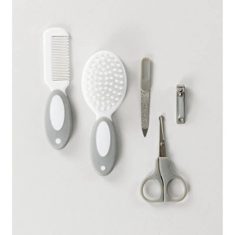 Kit Cuidados Bebê Cabelos e Unhas Twibex Cinza