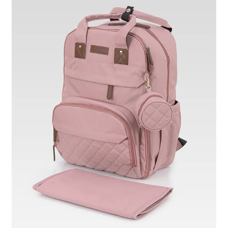 Mochila Maternidade com Trocador Rosa Twibex Rosa