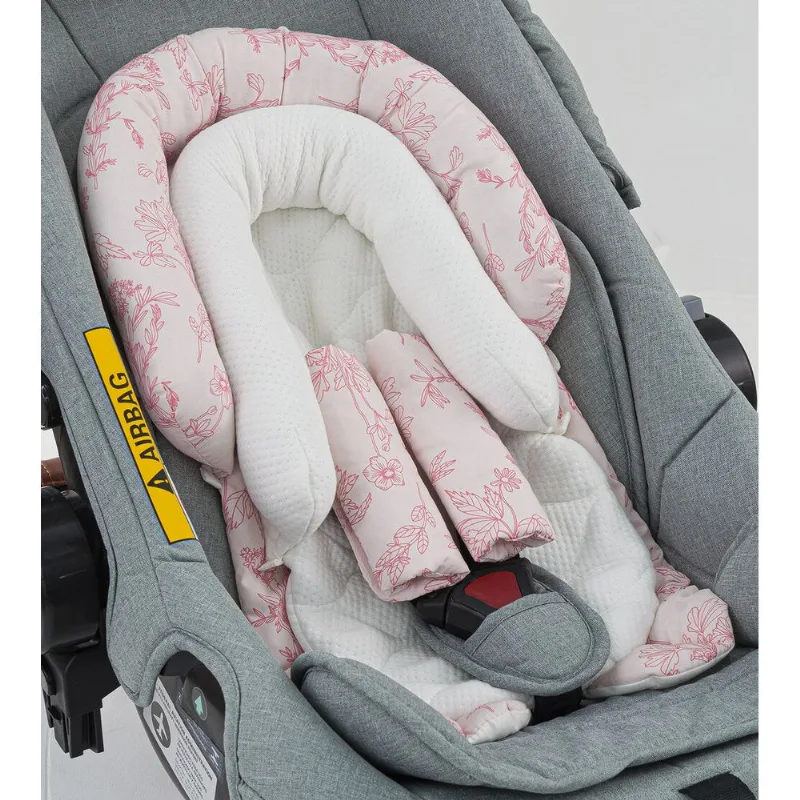 Almofada para Bebê Conforto Flores Twibex Flores