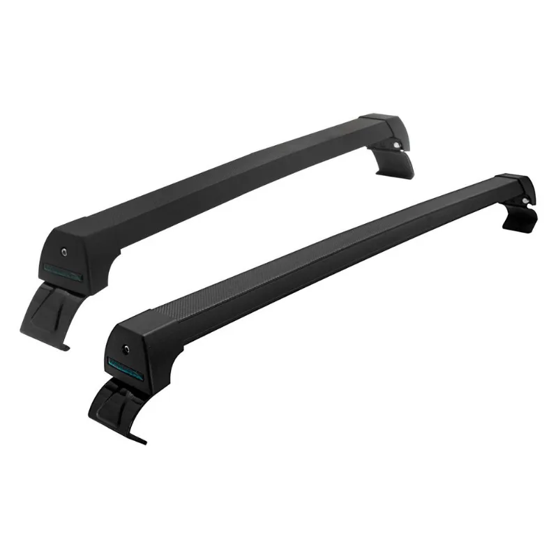 Rack Teto Alumínio Preto Agile Todos Fixado Borda Da Porta