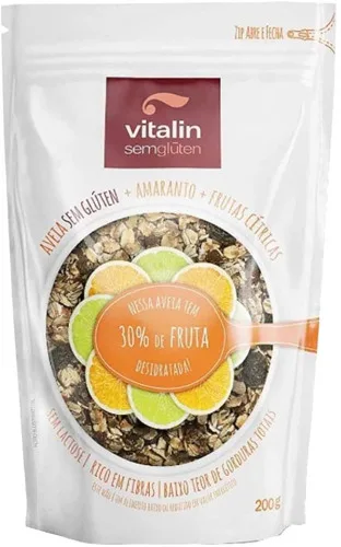 Aveia Amaranto Com Frutas Cítricas Flocos Integral Vitalin 200g - VITALIN