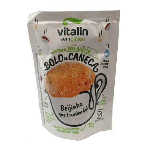 Mistura Bolo De Caneca Quinoa Com Coco Integral Vitalin 70g - VITALIN - Mercearia
