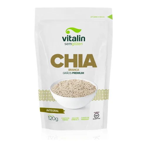 Chia Branca Graos Int Vitalin 120g - VITALIN