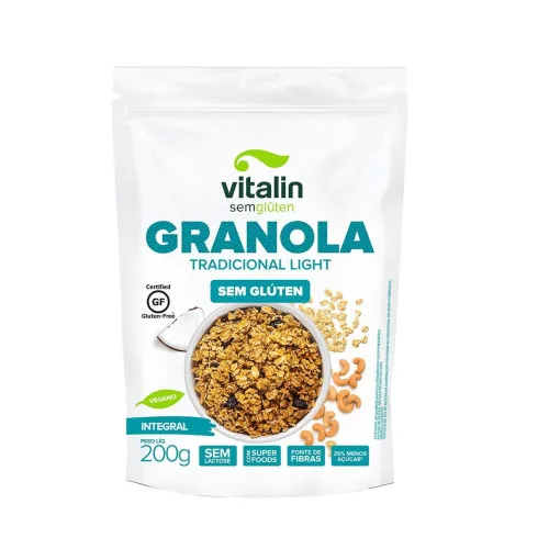 Granola Vitalin Trad Light Integral 200g - INTEGRAL - Mercearia
