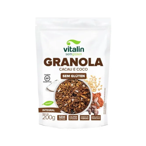 Granola Vitalin Cacau E Coco Integral 200g - INTEGRAL - Mercearia
