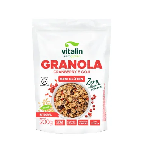 Granola Cranberry E Gojy S/a Vitalin 200g - VITALIN