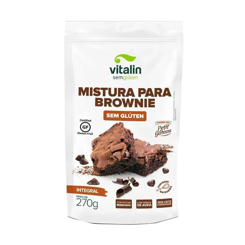 Mistura Para Brownie Integral 270g - Vitalin - Não Informado - Mercearia