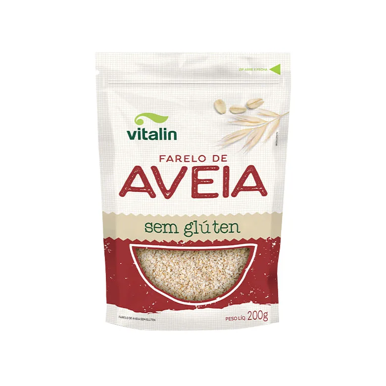 Farelo de Aveia Vitalin sem Gluten 200g - Vitalin - Mercearia