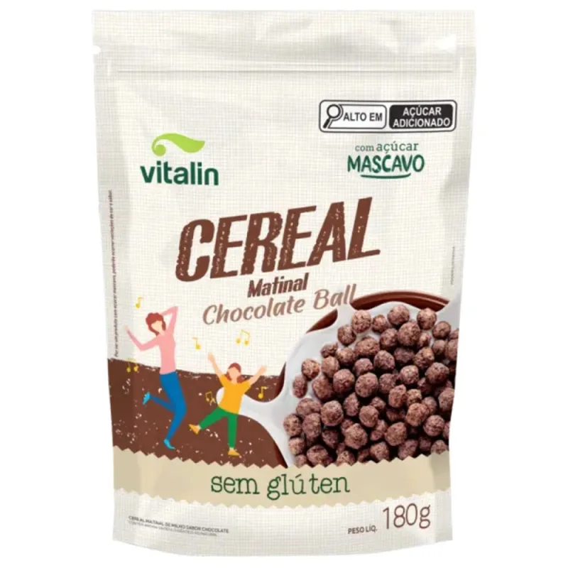 Cereal Matinal Chocolate Ball Vitalin 180g - Não Informado - Mercearia