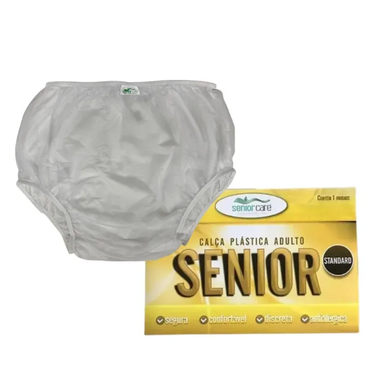 Calça Sem Botão Luxo Branco Tam M - Senior Care