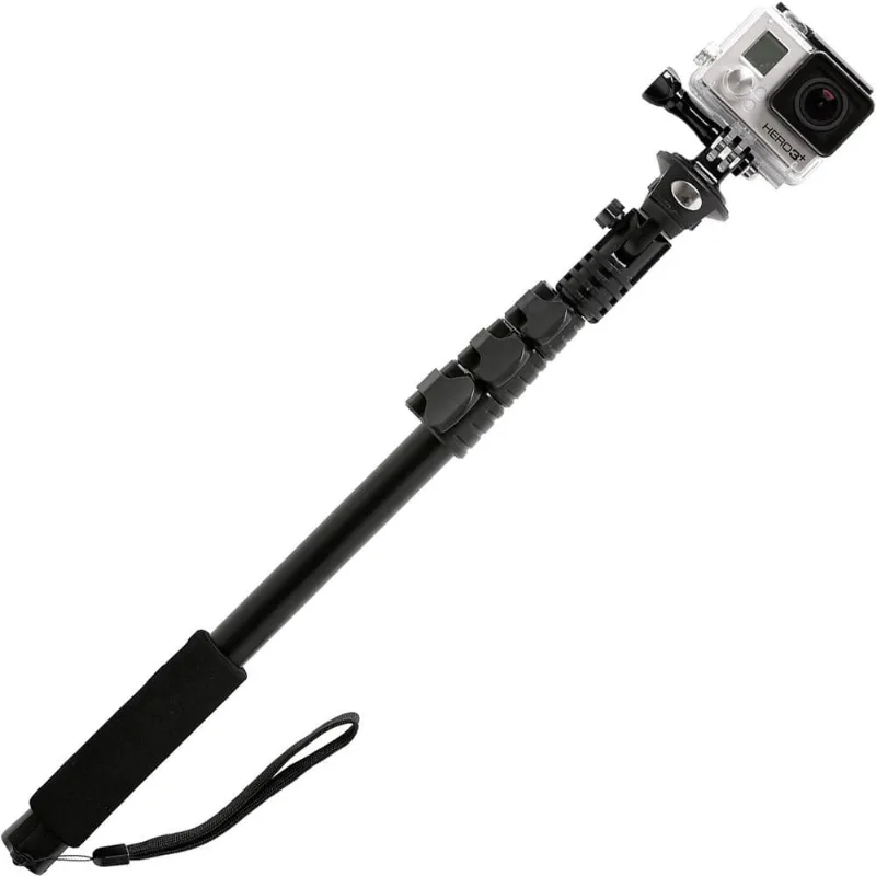 Monopod 1,23m à Prova de Água com Suporte para GoPro Preto Driftin DGP-328B