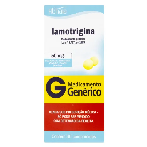 IAMOTRIGINA 50MG ALTHAIA CAIXA 30 COMPRIMIDOS - ALTHAIA - Medicamentos