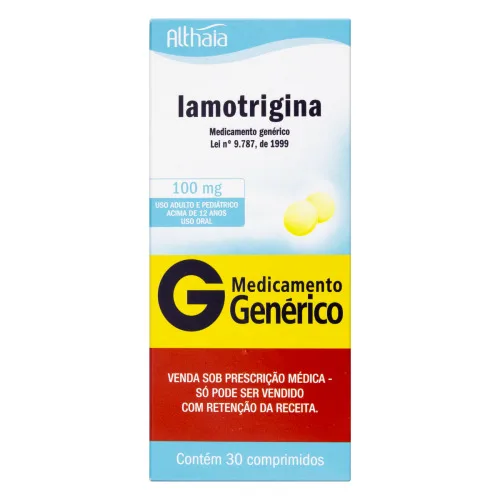 IAMOTRIGINA 100MG ALTHAIA CAIXA 30 COMPRIMIDOS - ALTHAIA - Medicamentos