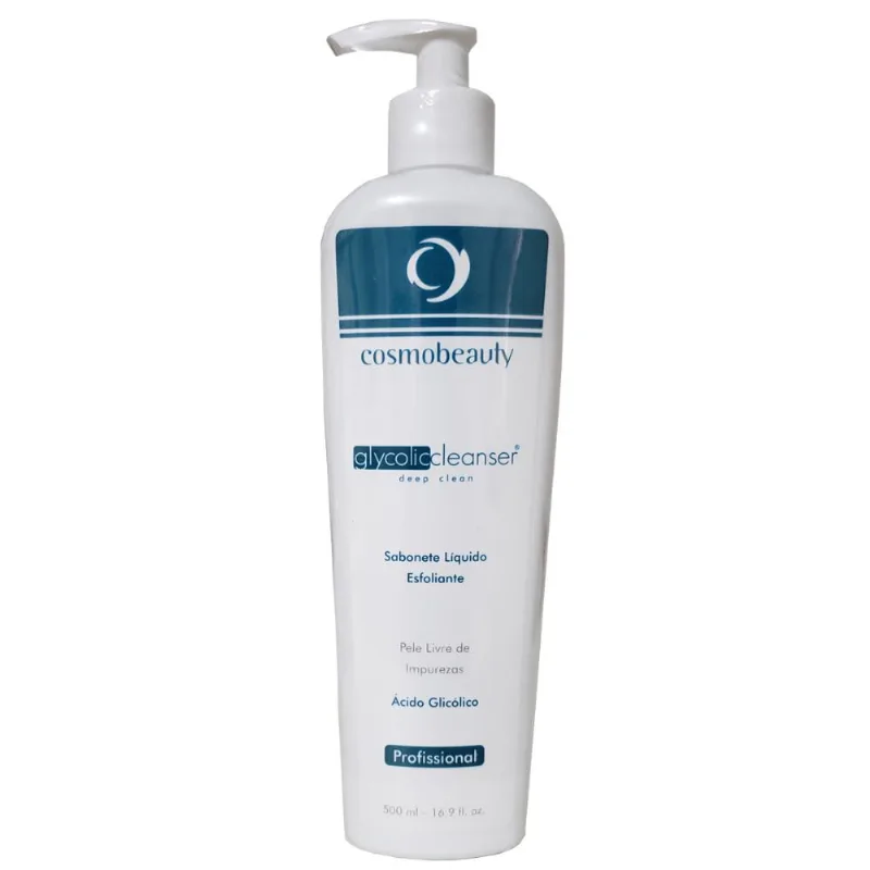 Sabonete Esfoliante Glycolic Cleanser Cosmobeauty 500ml