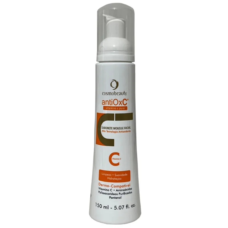 Sabonete Vitamina C Mousse Facial Antiox C Cosmobeauty