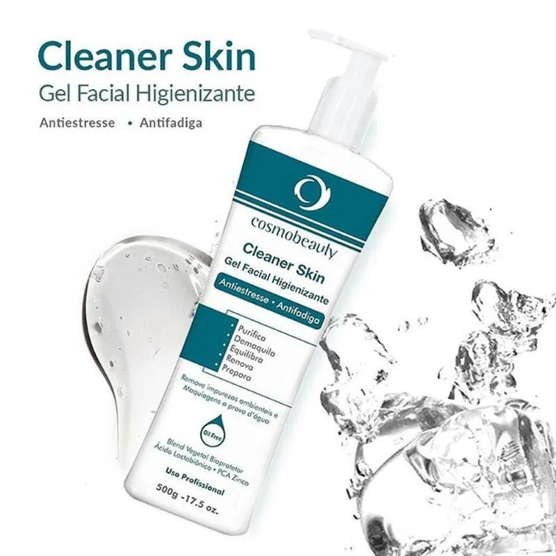 Gel Facial Higienizante Cleaner Skin 500G Cosmobeauty