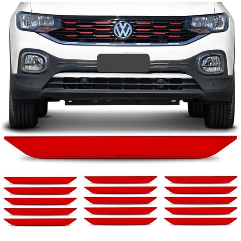 Aplique Vermelho Da Grade Colmeia Tcross 2019 Em Diante