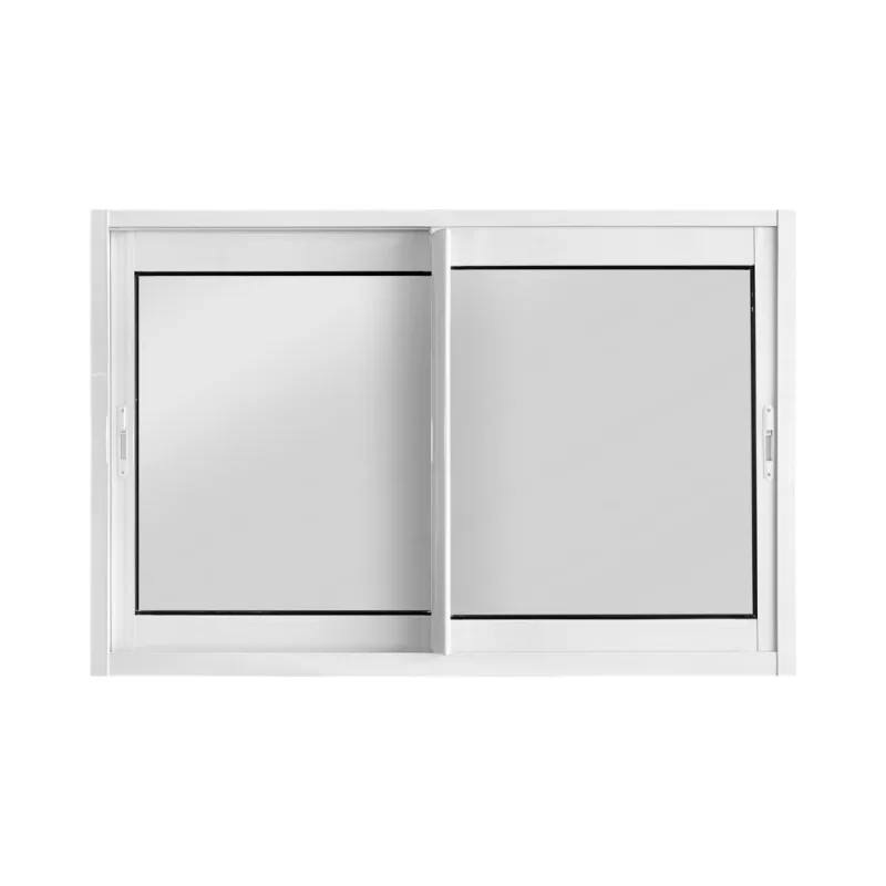 Janela de Correr 2 Folhas sem Grade Alumínio Branco Metalflex Ref.01 Janela de Correr 2 Folhas sem Grade Alumínio Branco 100x150cm