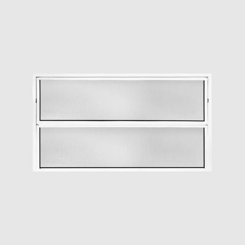 Janela Basculante 2 Folhas Vidro Boreal Alumínio Branco Metalflex Janela Basculante Vidro Boreal Alumínio Branco 40x80cm