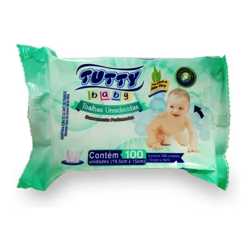 Toalha Umed Tutty Baby C/100 - Higiene E Beleza