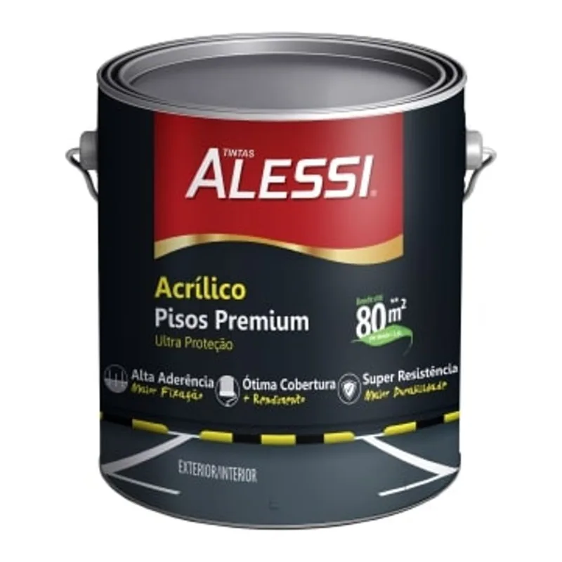 Tinta Acrílica Piso Branco 3,6L Alessi