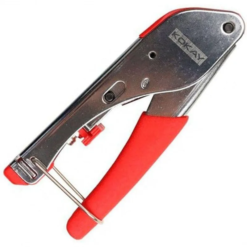 Alicate Crimpador Para Conectores Coaxiais 056-0518 Tipo F RG6 RG59 TV Kokay