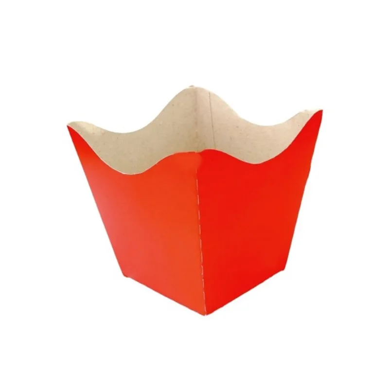 Cachepot Montado Médio Vermelho 10 Un