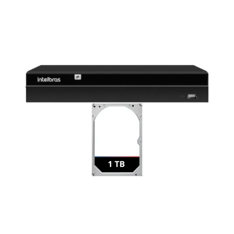 Nvd 1416 Intelbras 16 canais IP 4k Hd 1TB