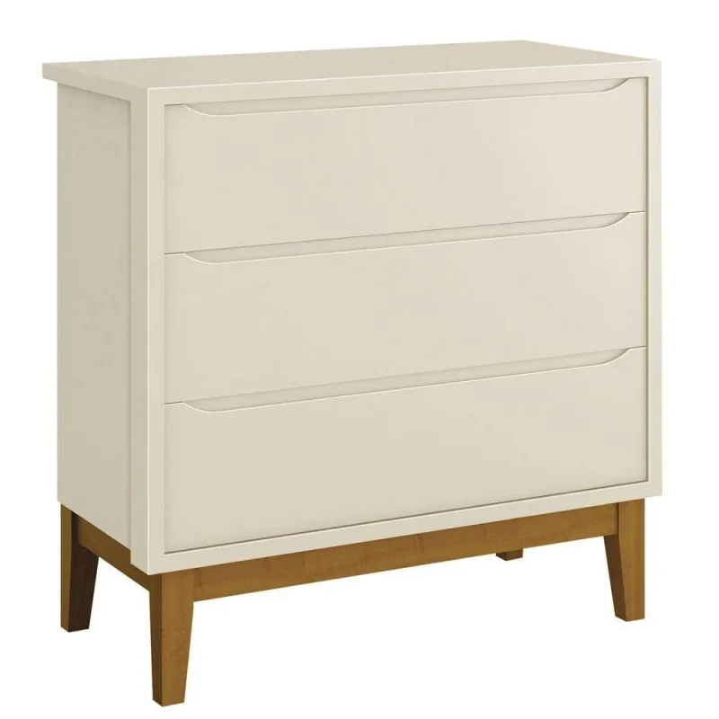 Cômoda Gaveteiro Classic New Areia Fosco Com Madeira - Reller - OUTRAS - Móveis